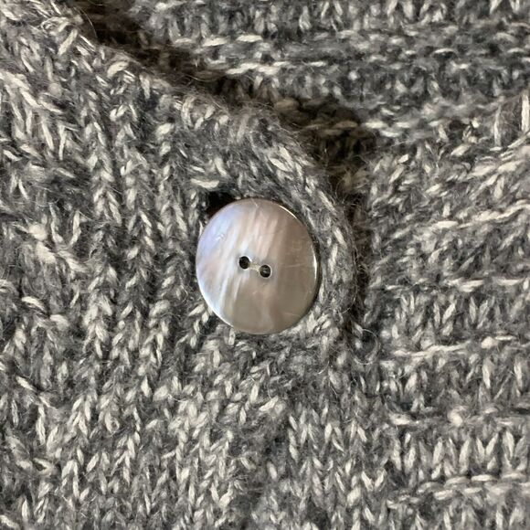 J Jill Pure Jill Chunky Knit Cottagecore Grandpa Cardigan Mohair Wool Cashmere - Picture 4 of 10